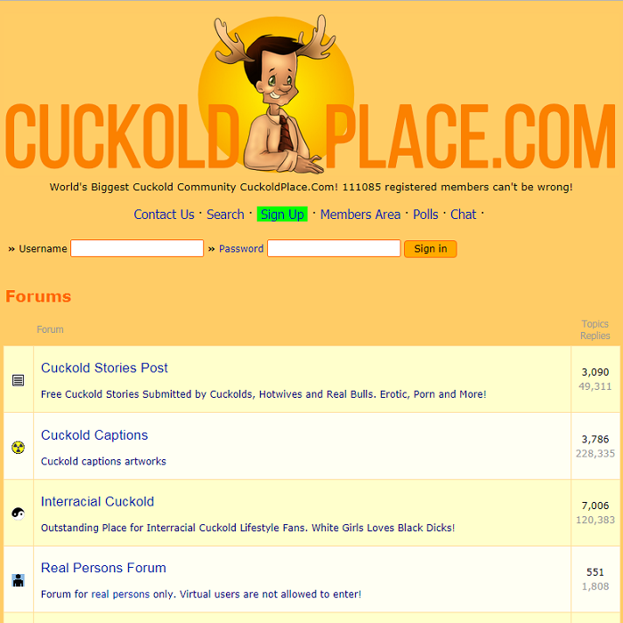 CuckoldPlace Homepage